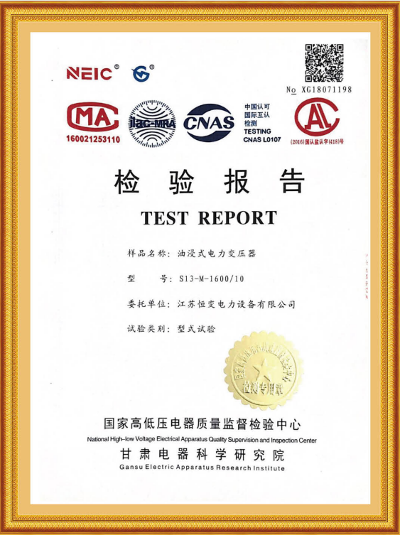 檢驗(yàn)報(bào)告